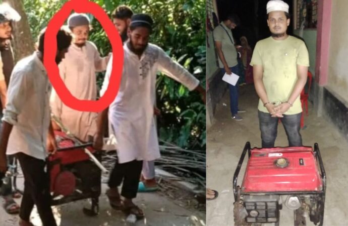 নুরাল পাগলার দরবার থেকে জেনারেটর চুরির অভিযোগে যুবক গ্রেফতার