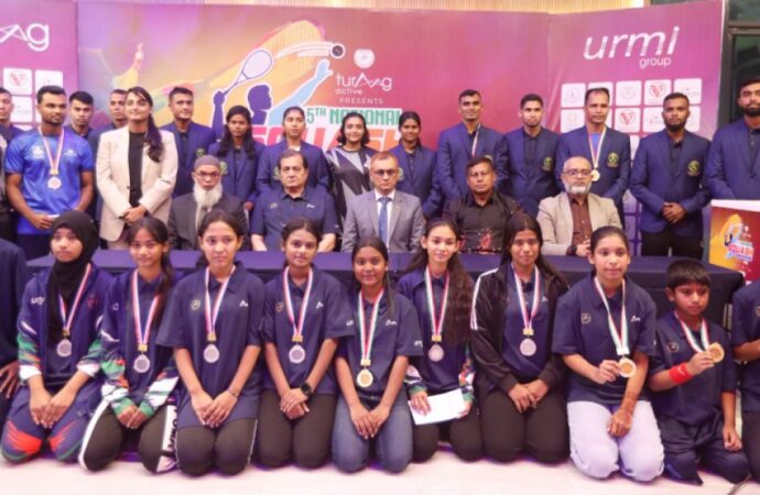 বসুন্ধরা স্পোর্টস সিটিতে শেষ হলো স্কোয়াশ চ্যাম্পিয়নশিপ