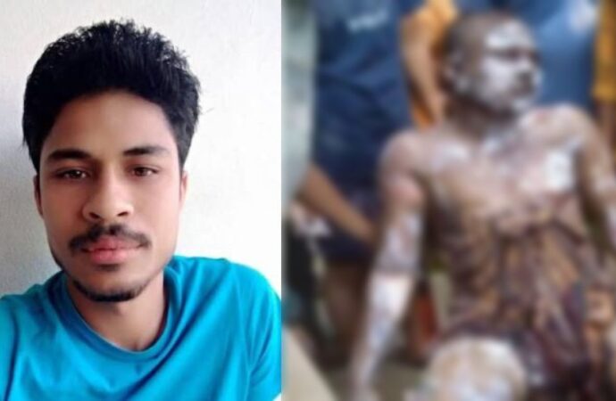 শরীরে পেট্রোল ঢেলে আগুন দিয়ে রায়হান মারা গেছে