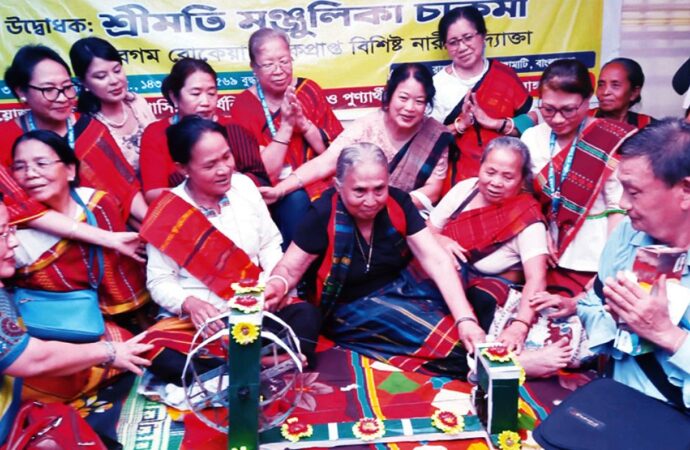 রাঙামাটির রাজবন বিহারে শুরু হলো কঠিন চীবর দানোর উজ্জ্বল উৎসব