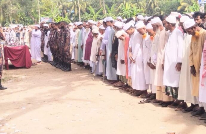 সীমান্তে আহত বিজিবি সদস্য নায়েক আক্তারের দাফন সম্পন্ন