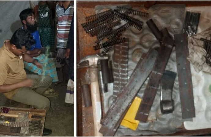 শ্যামনগরে আগ্নেয়াস্ত্র তৈরির সরঞ্জামসহ দুই জলদস্যু আটক