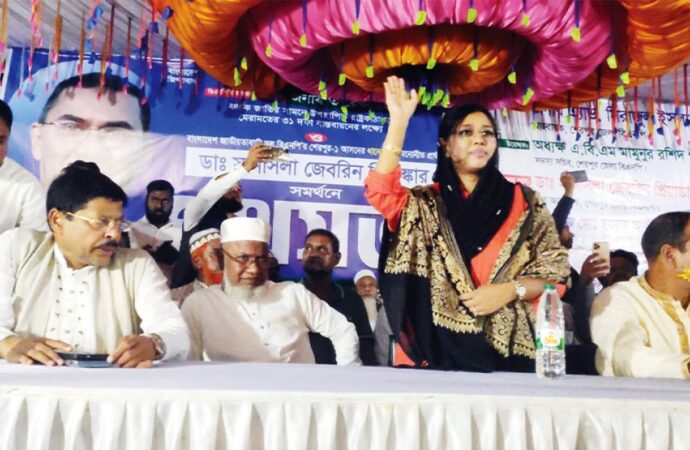 শেরপুরে ডা. প্রিয়াঙ্কা গুরুত্বপূর্ণ উন্নয়নের প্রতিশ্রুতি দিলেন