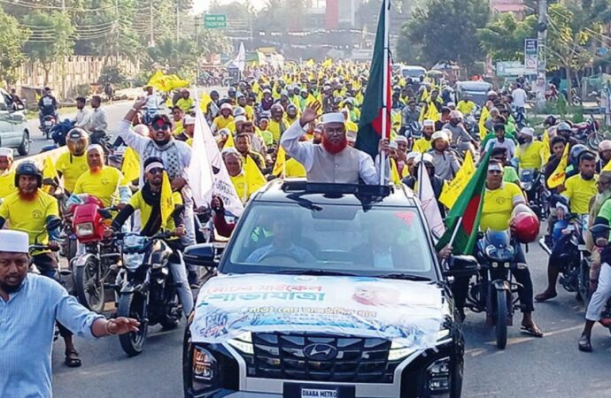 মেহেরপুরে জামায়াতের উদ্যোগে বিশাল মোটরসাইকেল শোভাযাত্রা