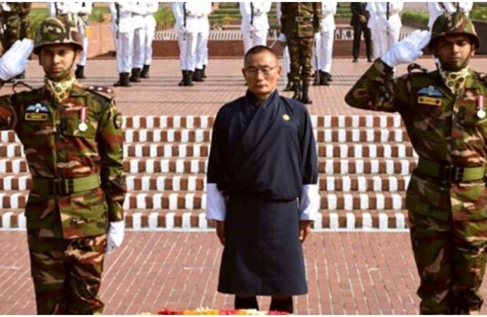 ভুটানের প্রধানমন্ত্রী শেরিং তোবগের স্মৃতিসৌধে শ্রদ্ধা নিবেদন