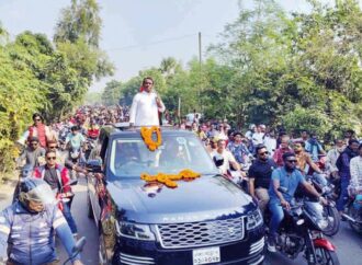 কুষ্টিয়ায় বিএনপি নেতা শেখ সাদীর বিশাল পথসভা ও শোডাউন