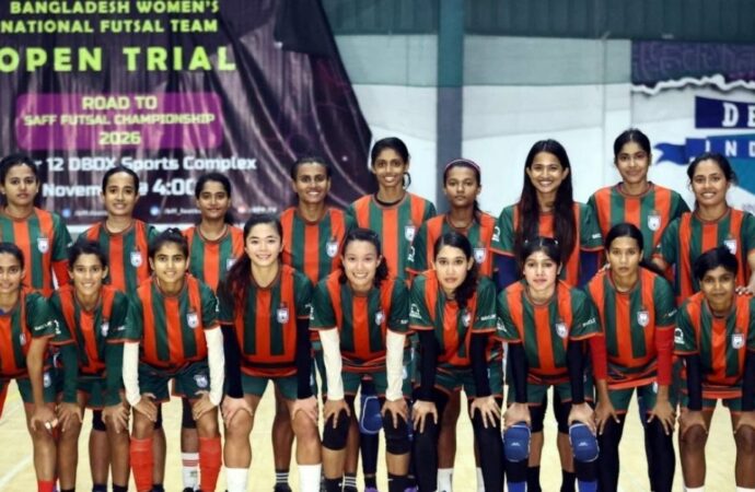 সাবিনার নেতৃত্বে বাংলাদেশের প্রথম সাফ ফুটসাল চ্যাম্পিয়নশিপে অংশগ্রহণ
