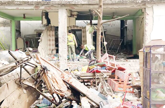 কেরানীগঞ্জে বিস্ফোরণে মাদ্রাসার কক্ষ উড়ে গেছে