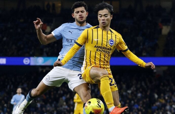 ব্রাইটনের বিপক্ষেও পয়েন্ট হারাল ম্যানচেস্টার সিটি: টানা তিন ম্যাচে ড্র