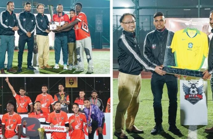 হোন্ডা ফুটসাল লিগ সিজন-২ এর জমজমাট আসর: নওগাঁর সরদার কিংস চ্যাম্পিয়ন