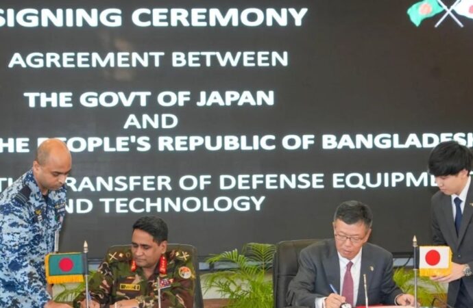 বাংলাদেশ-জাপানের মধ্যে প্রতিরক্ষা সরঞ্জাম ও প্রযুক্তি হস্তান্তরে চুক্তি সই