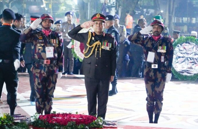 বিজিবি মহাপরিচালকের ভাষা শহীদদের প্রতি শ্রদ্ধা
