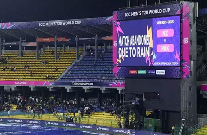 কলম্বোতে বৃষ্টির কারণে নিউজিল্যান্ড-পাকিস্তান ম্যাচ পরিত্যক্ত