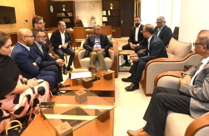 অর্থমন্ত্রীর সাথে বিজিএমইএর প্রভাবশালী সৌজন্য সাক্ষাৎ