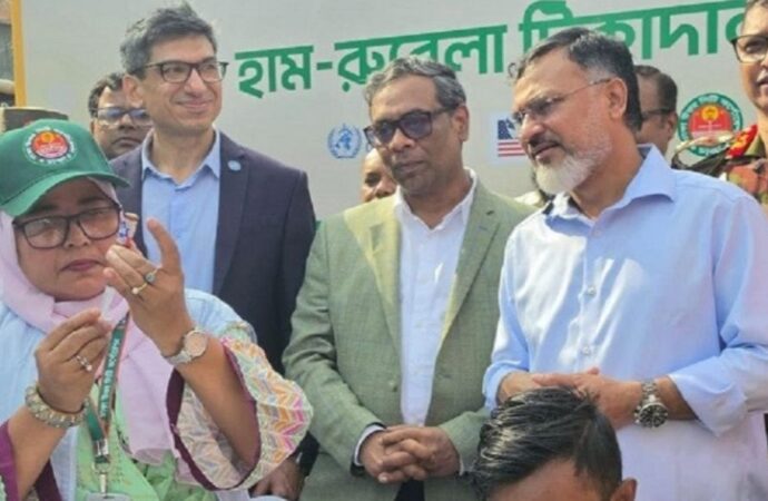 রাজধানীতে হাম-রুবেলা টিকাদান ক্যাম্পেইনের উদ্বোধন