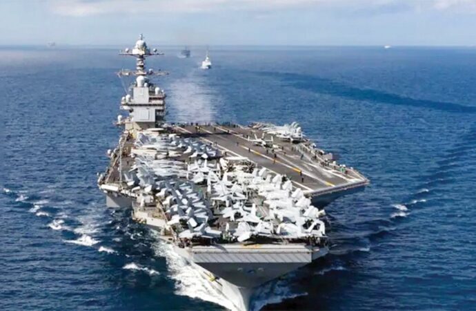 মধ্যপ্রাচ্যের দিকে মার্কিন রণতরি ‘জেরাল্ড ফোর্ড’ নিয়ন্ত্রিত মোতায়েন