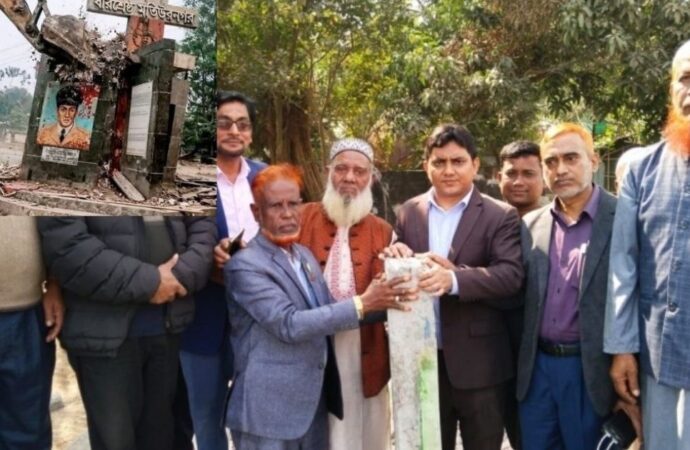 বীরশ্রেষ্ঠ মতিউরের ম্যুরাল আরও বড় পরিসরে পুনর্নির্মাণের কাজ শুরু