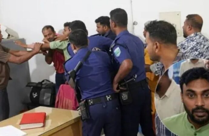থানায় ঢুকে ওসিসহ পুলিশ সদস্যদের মারধর, ৮ জামায়াত নেতার বিরুদ্ধে মামলা