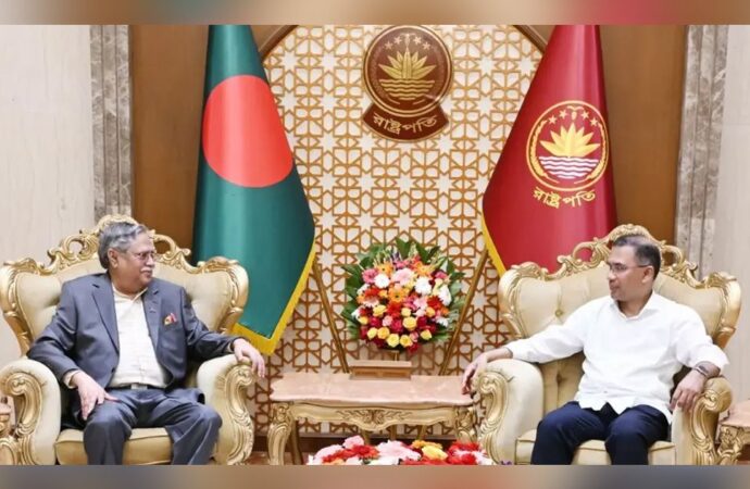 মহান স্বাধীনতা দিবস উপলক্ষে বঙ্গভবনে রাষ্ট্রপতি সঙ্গে প্রধানমন্ত্রীর সাক্ষাৎ