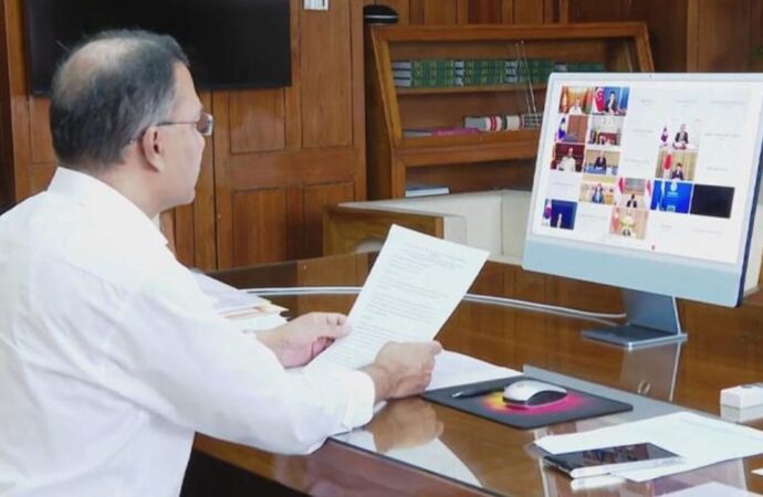 ভার্চুয়ালি এজেক প্লাস সম্মেলনে বক্তব্য রাখলেন প্রধানমন্ত্রী