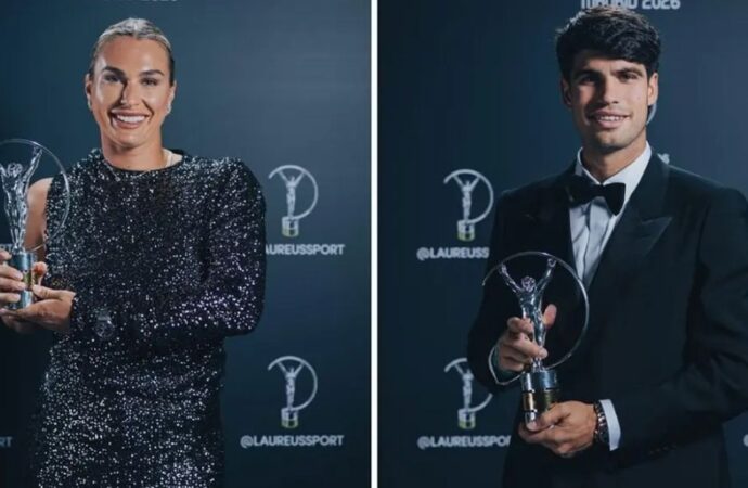 লরিয়াস স্পোর্টস অ্যাওয়ার্ড: বর্ষসেরা আলকারাজ ও সাবালেঙ্কা, সেরা দল পিএসজি