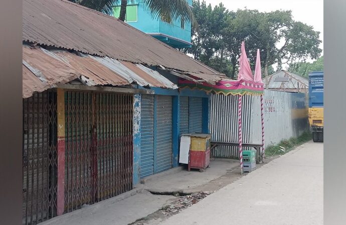 দেবীগঞ্জের তোহা বাজারে অবৈধ স্থাপনা  নির্মাণ করে ভোগ দখলে অভিযোগ