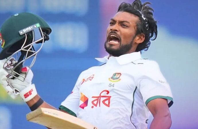 মিরপুরে টেস্ট ক্যারিয়ায়ের নবম সেঞ্চুরি তুলে নিলেন শান্ত