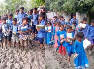তাড়াশে বেহাল সড়ক, দুর্ভোগে শিক্ষার্থীসহ হাজারো মানুষ