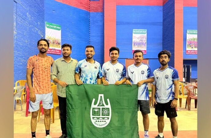 আন্তঃবিশ্ববিদ্যালয় ব্যাডমিন্টনে চ্যাম্পিয়ন চবি