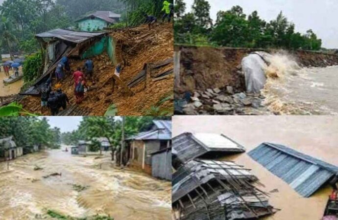 বন্যা ও পাহাড়ধসে সাত জেলায় প্রাণহানি বেড়ে ৫১, পানিবন্দি ১০ লাখের বেশি মানুষ