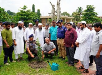 কুয়েট ও কেএমপির যৌথ উদ্যোগে বৃক্ষরোপণ