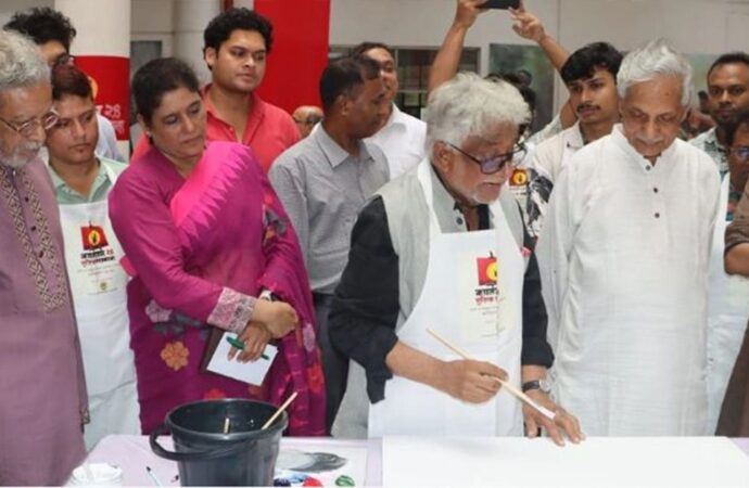 জুলাই গণঅভ্যুত্থানের চেতনা জাগিয়ে রাখতে শিল্পকলায় আর্টক্যাম্পের আয়োজন