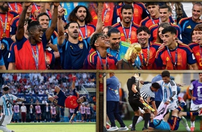 আর্জেন্টিনার ‘লজ্জাজনক’ ফুটবলের বিপক্ষে স্পেনের বিশ্বজয়